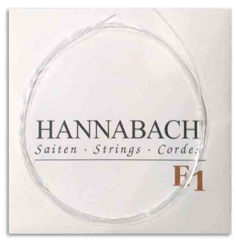 Hannabach 890 7/8 cuerda E1 aguda para guitarra para niños, medium tension