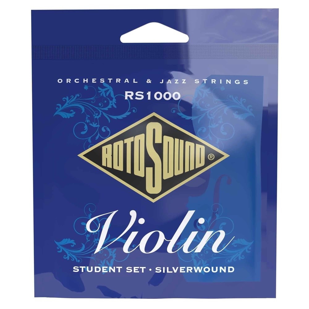 Rotosound RS1000 Student juego de cuerdas para violín, acero y plata