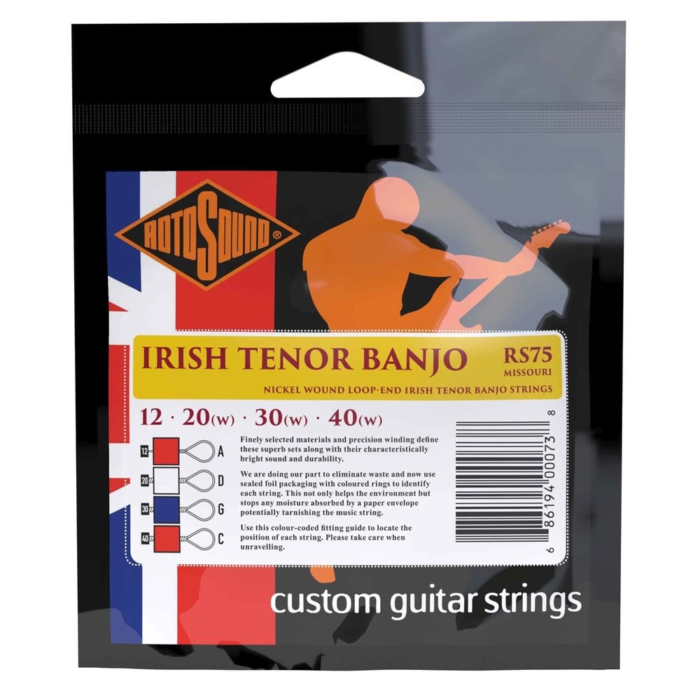 Rotosound RS75 Missouri juego de cuerdas para banjo tenor de 4 cuerdas