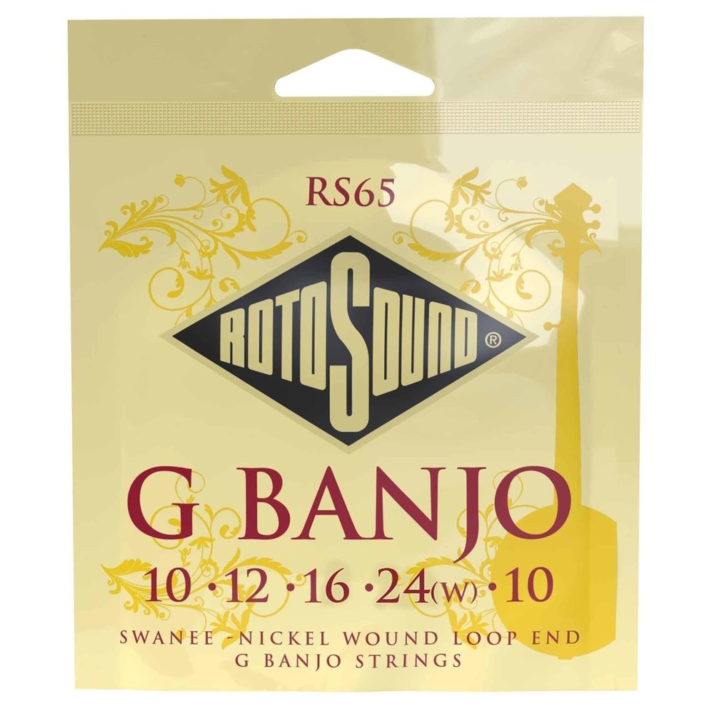 Juego de cuerdas Rotosound RS65 Swanee para banjo G de 5 cuerdas