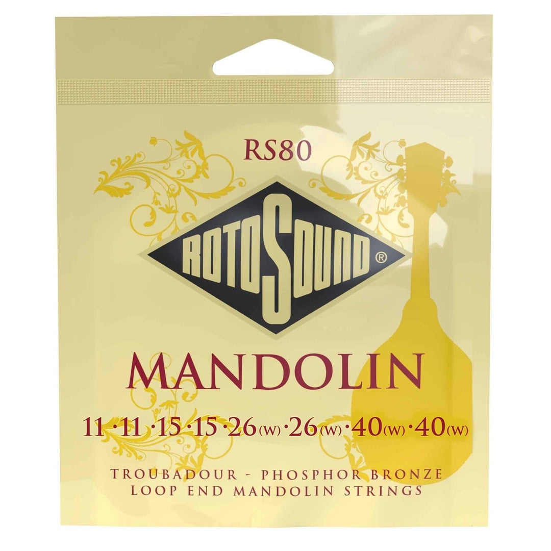 Cuerdas Rotosound para mandolina Troubadour - Set Mandolin 11-40 (RS80)