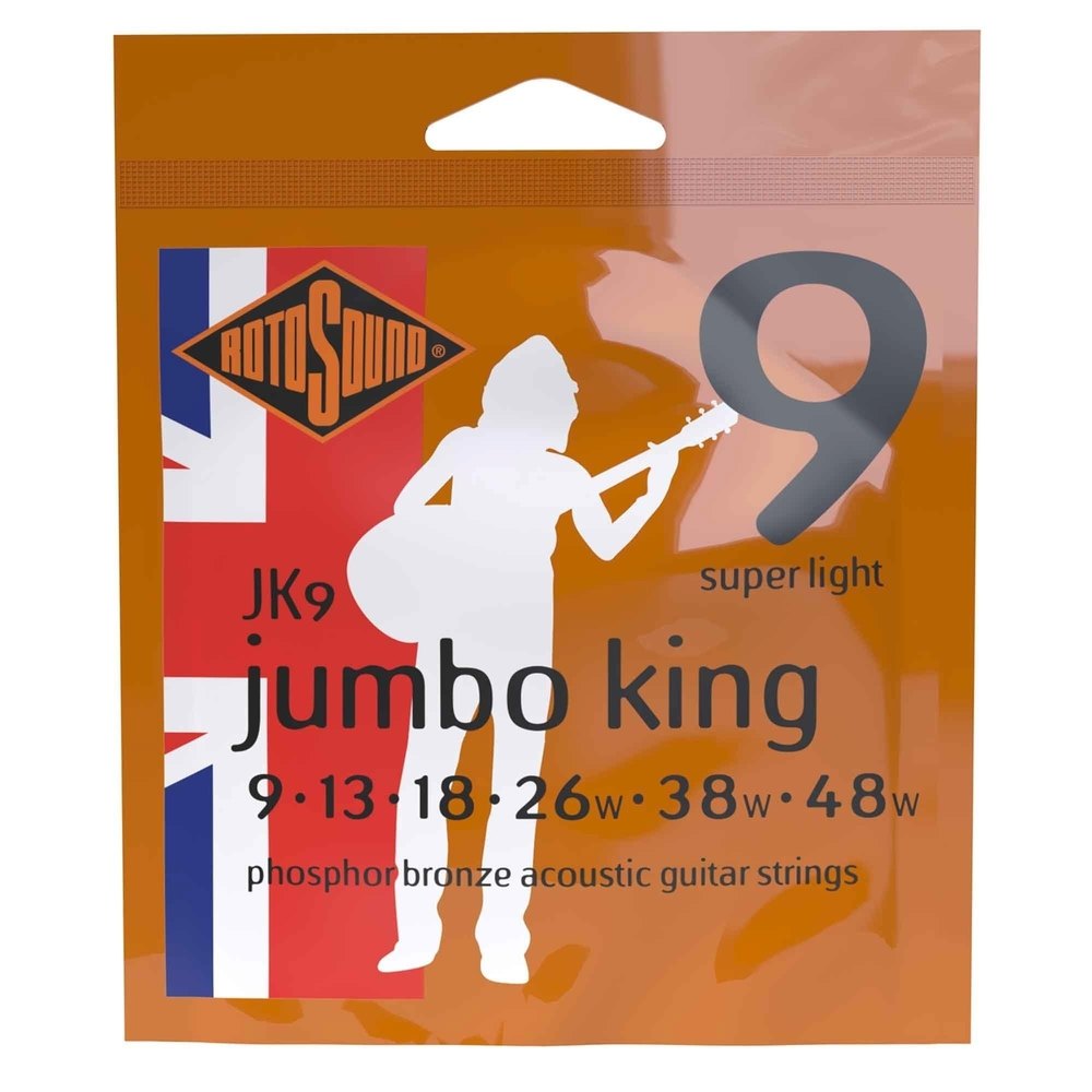 Cuerdas para guitarra western Rotosound Jumbo King JK9 9-48