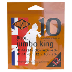 Cuerdas Rotosound para guitarra acústica Jumbo King - Set de 12 cuerdas Extra Light 10-48 (JK30EL)