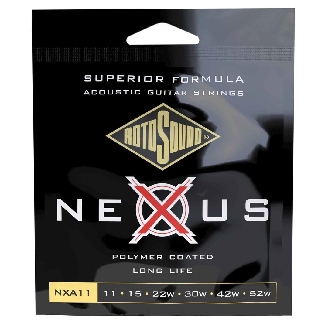 Rotosound cuerdas para Guitarras acústica Nexus recubiertas - Set Light 11-52 (NXA11)