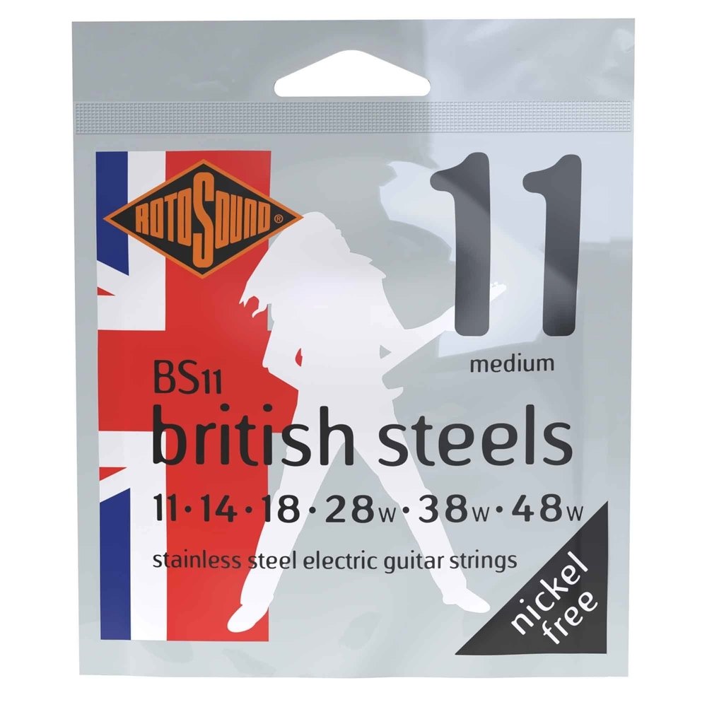 Rotosound British Steels BS11 strings para guitarra eléctrica 11-48