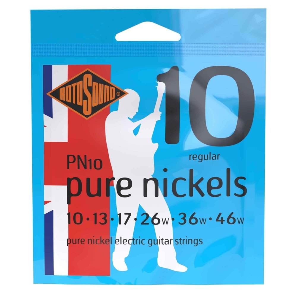 Cuerdas de guitarra eléctrica Rotosound Pure Nickels PN10 10-46