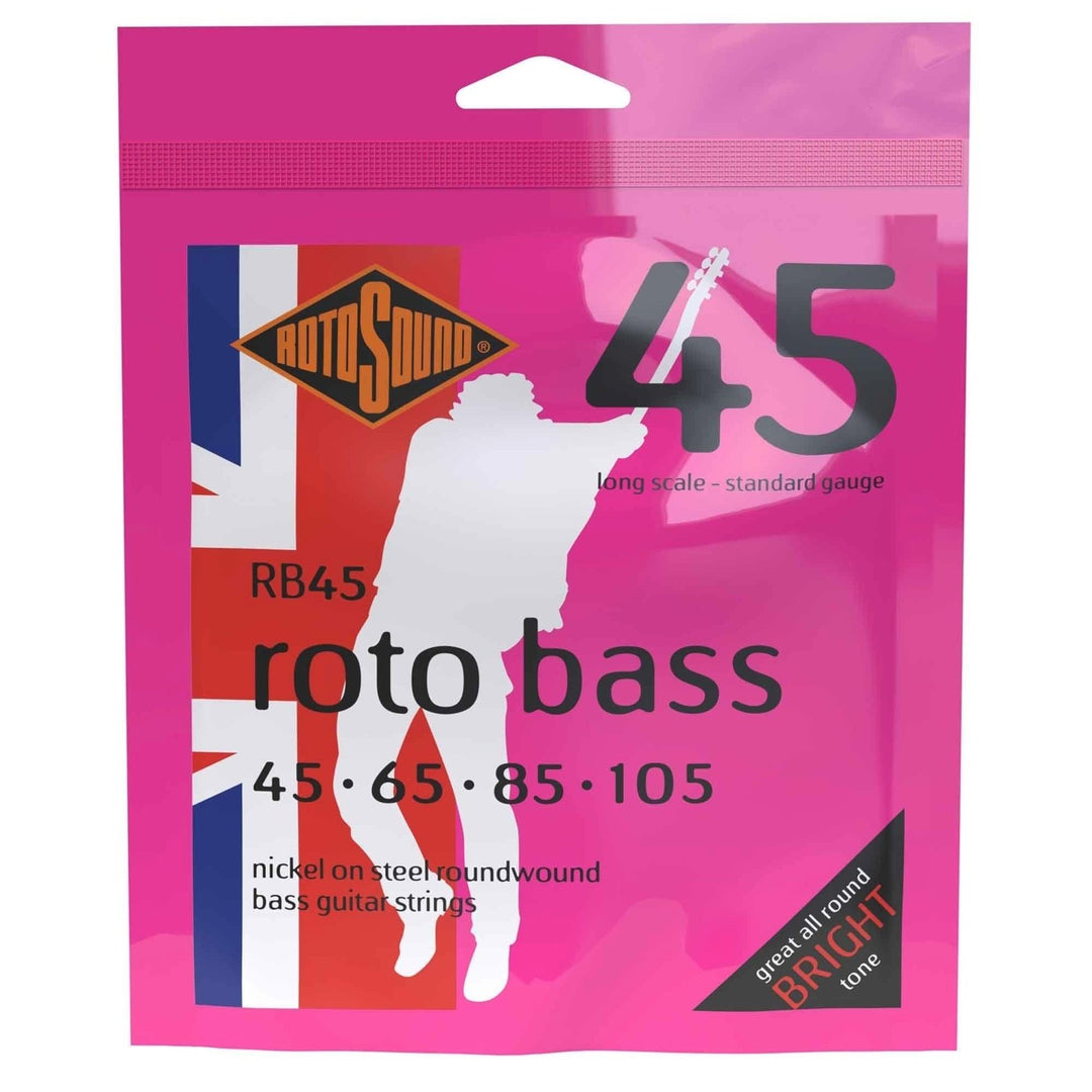 Rotosound cuerdas de bajo eléctrico Roto Bass - Set 4-string Nickel Standard 45-105 (RB45)