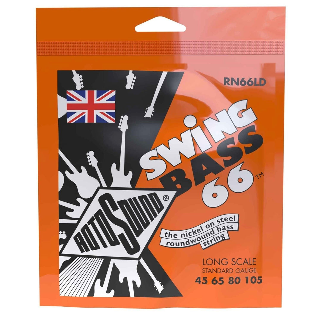 Cuerdas para bajo eléctrico Rotosound Swing Bass 66 - Set de 4 cuerdas Nickel Standard Light 45-100 (RN66LD)
