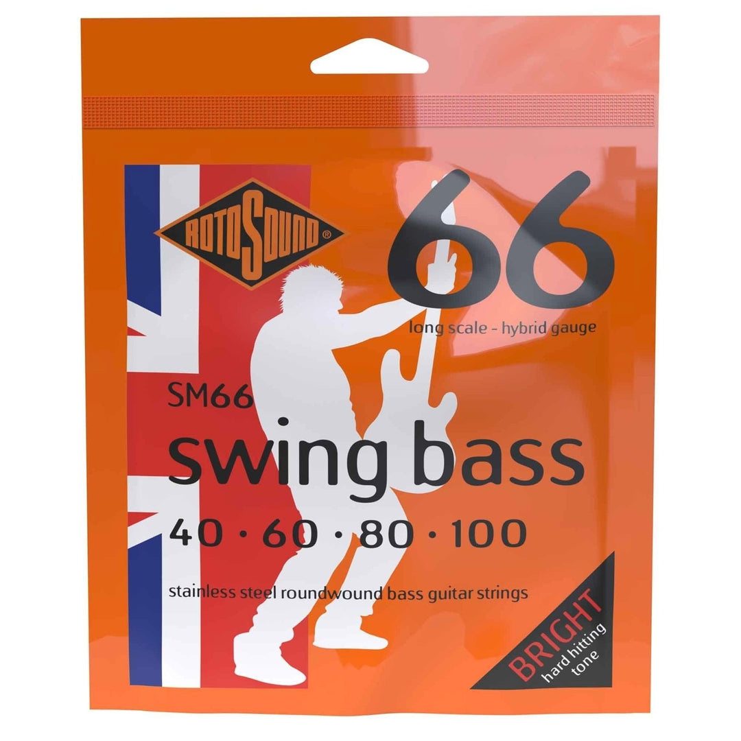 Cuerdas para bajo eléctrico Rotosound Swing Bass 66 - Set de 4 cuerdas Hybrid 40-100 (SM66)