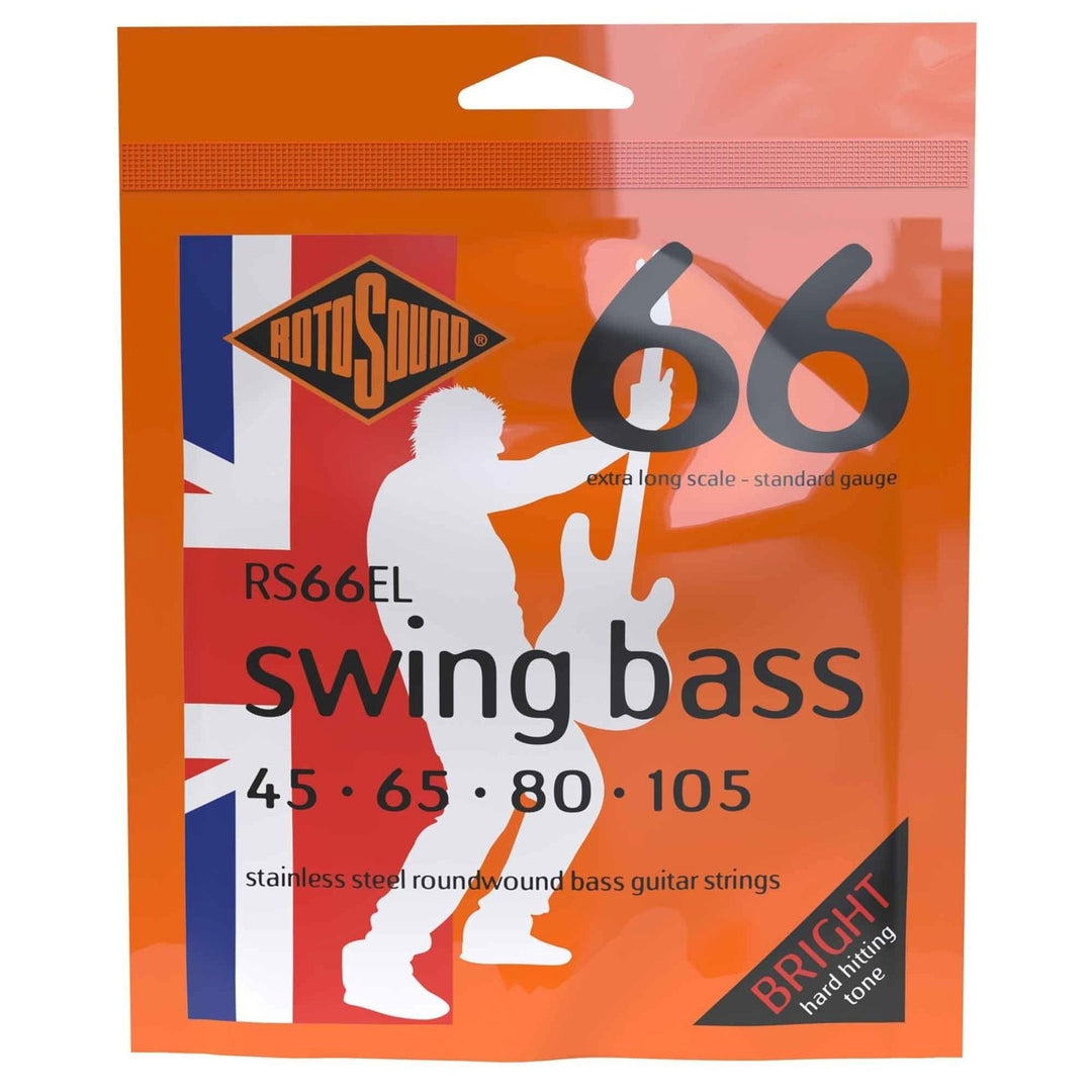 Rotosound Cuerdas de bajo eléctrico Swing Bass 66 - set 4-string Ex long Custom 45-105 (RS66EL)