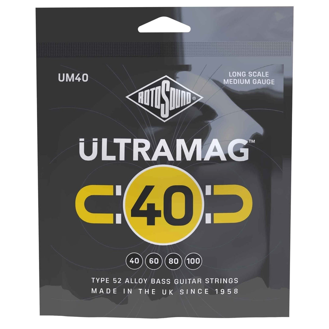 Rotosound E-Bass Strings Ultramag - Set de 4 cuerdas Medium 40-100 (UM40)