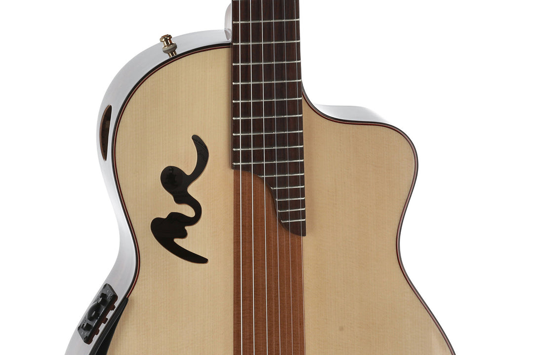 Manuel Rodriguez Guitarras electroacústica Café Cortado Cutaway - Palo de rosa Santos (brillo)