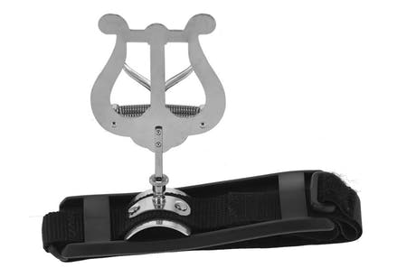 GEWA lira para flauta, grande, almohadilla acolchada con velcro