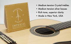 Augustine Strings para guitarra clásica Imperial Crystal Nylon medium - Set Imperial Red (medium/medium)