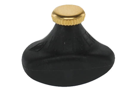 Wittner afinador fino 908064 para montar en la cuerda, negro/dorado