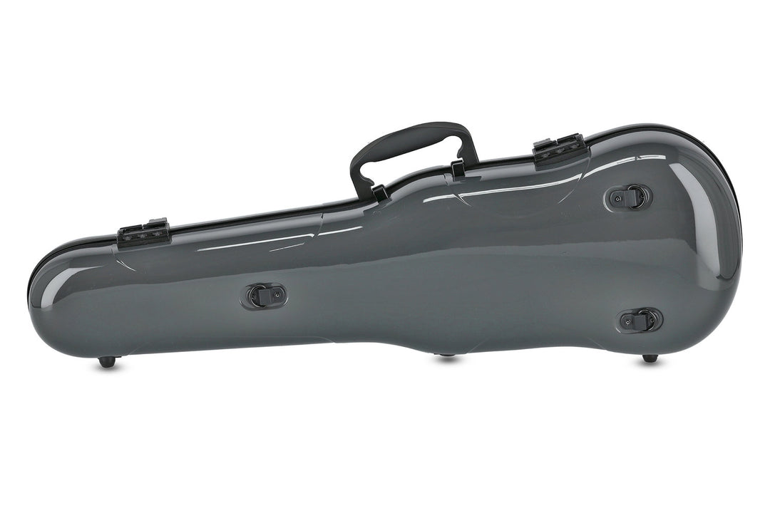 GEWA Estuches de violín con forma Air 1.7 - gris de alto brillo