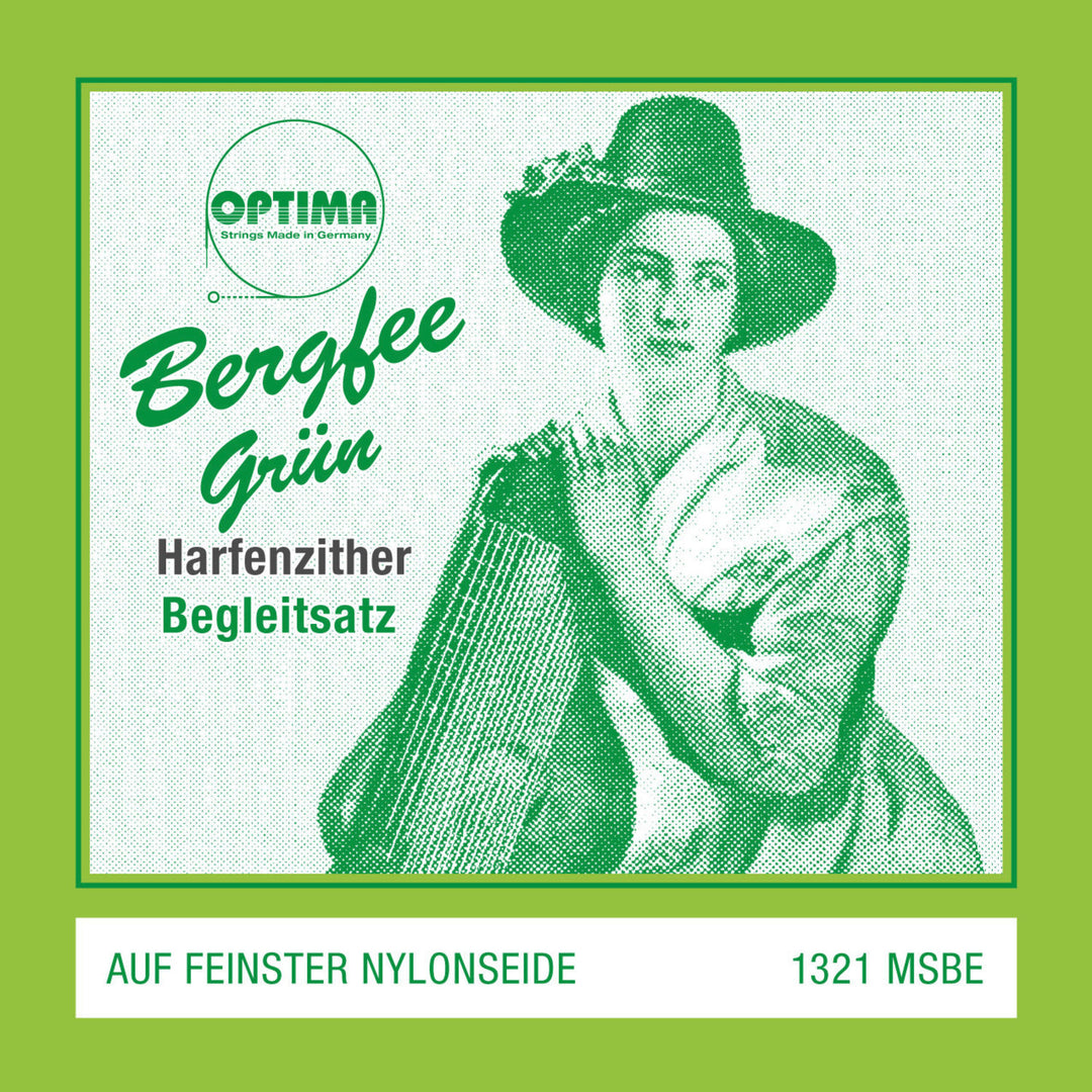Cuerdas Optima para cítara Harp/air resonance zither nylon green 1321 - Set (1321.MSBE)