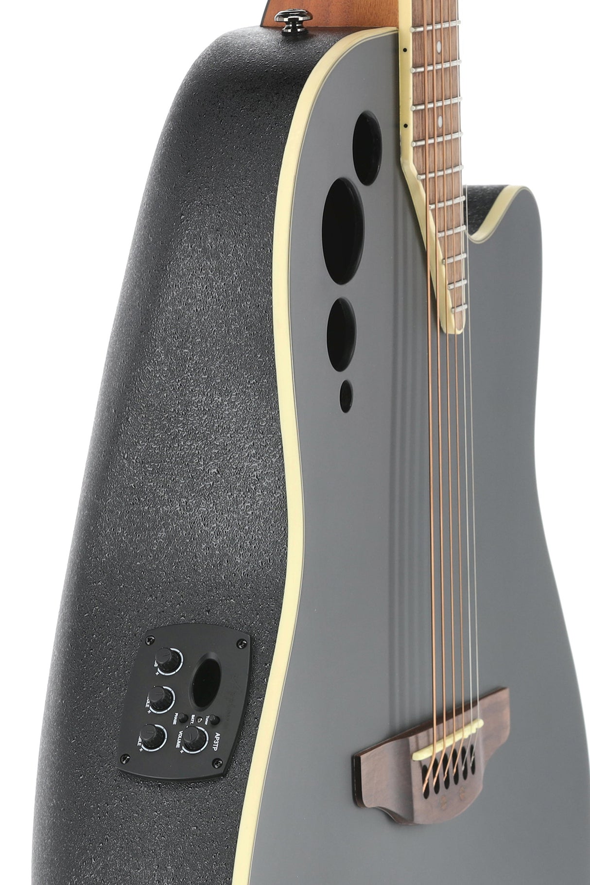 Applause E-Acoustic Guitar AE44II Mid Cutaway - Black Satin (AE44-5S)