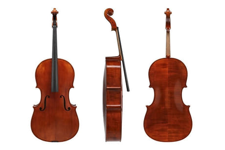 GEWA Europa Maestro violonchelo 7/8, barniz de alcohol maroon