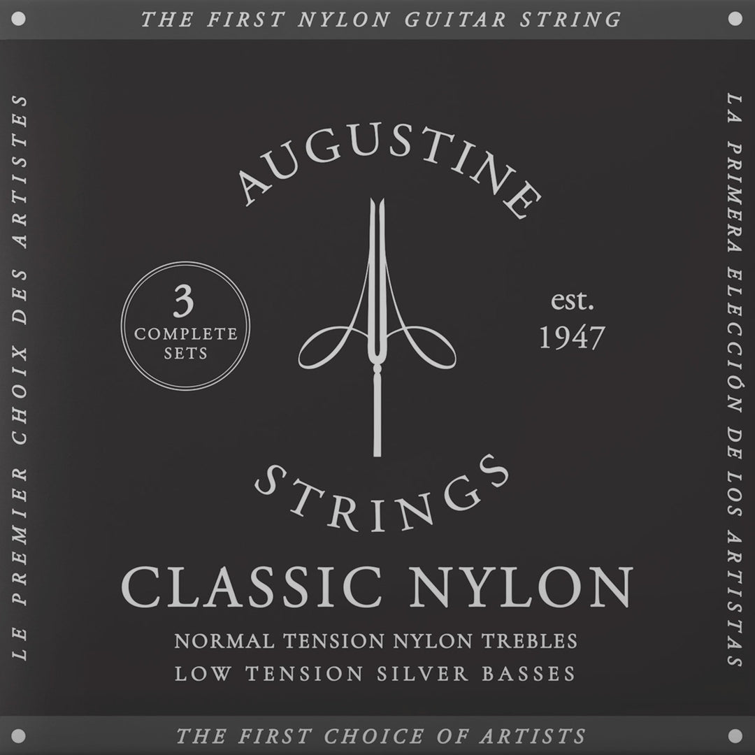 Cuerdas Augustine para guitarras clásicas Classic Label - 3 x Set Classic Black (normal/low)