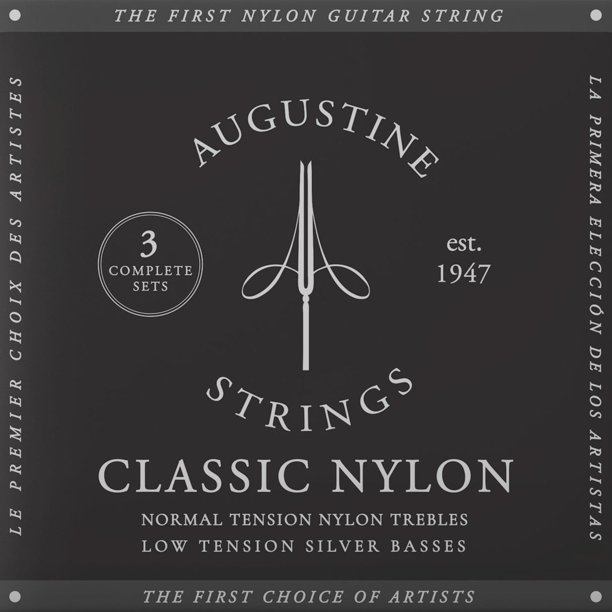 Augustine Strings for classic guitar Classic Label - 3 x Set Classic Black (normal/low)