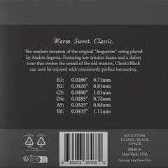 Cuerdas Augustine para guitarras clásicas Classic Label - 3 x Set Classic Black (normal/low)