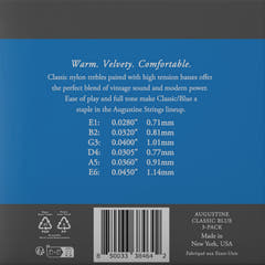 Cuerdas Augustine para guitarra clásica Classic Label - 3 x Set Classic Blue (normal/High)