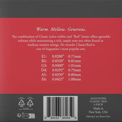 Cuerdas Augustine para guitarra clásica Classic Label - 3 x Juego Classic Red (normal/medium)
