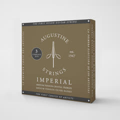 Augustine Strings para guitarra clásica Imperial Crystal Nylon medium - 3 x Set Imperial Red (medium/medium)