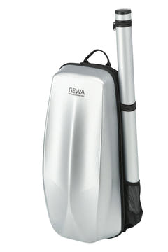 GEWA Mochila para funda de violín Space Bag - Silver 4/4 - 3/4 (33 x 67 (con funda para arco 79 ) x 19 cm)