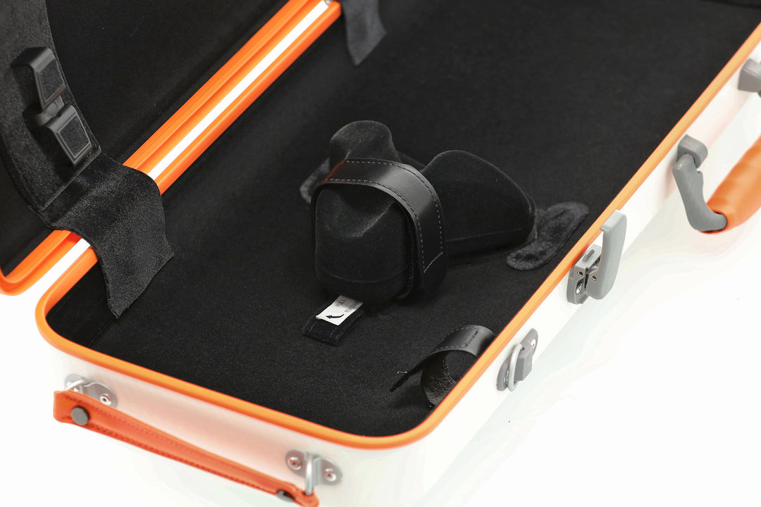 PURE GEWA Funda de Violines de policarbonato FUN - 4/4 - 1/2 (White / Blacj)