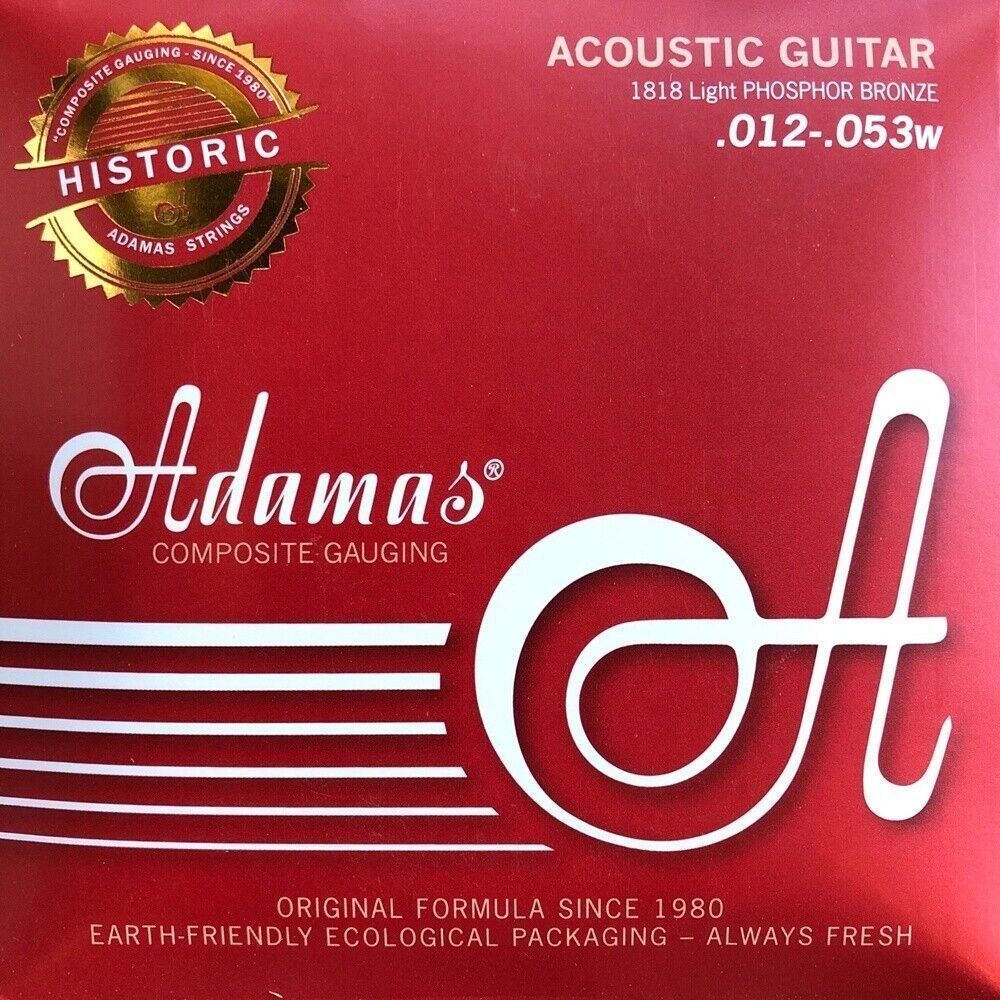 Cuerdas de guitarra Adamas Historic Reissue 1818, Light .012-.053