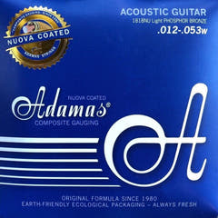 Adamas Cuerdas para Guitarras acústicas Nuova recubiertas de bronce fosforado - Light .012-.053 (1818NU)