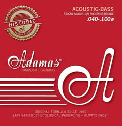 Adamas Strings para bajo acústico Phosphor Bronze - set de 4 cuerdas med-light (5300ML)