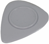 Heriba Thumb Rest púas de nailon, forma de corazón, grises, 12 unidades