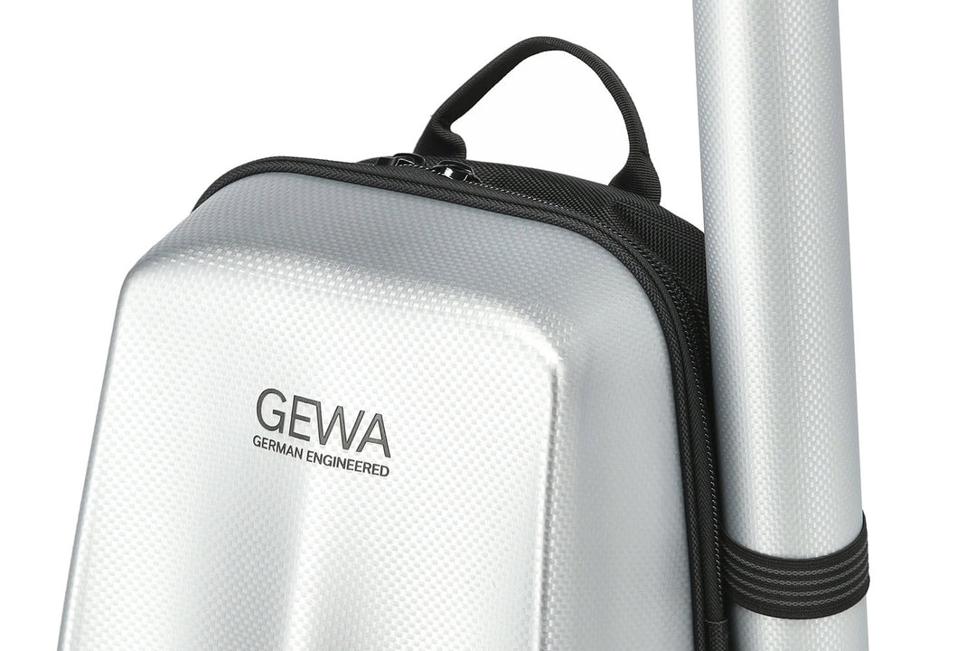 GEWA Mochila para funda de violín Space Bag - Silver 4/4 - 3/4 (33 x 67 (con funda para arco 79 ) x 19 cm)