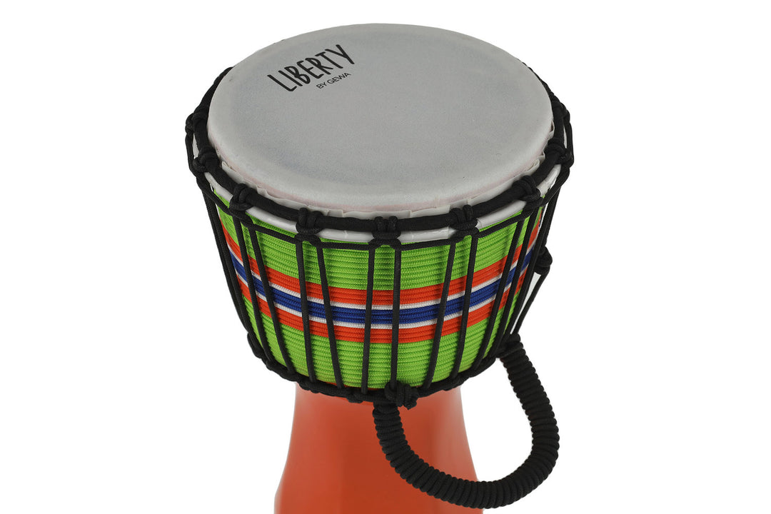 GEWA Djembé Liberty Series afinado con cuerdas - 7" Orange