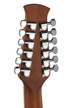 Applause AB2412II guitarra electroacústica de 12 cuerdas, Black Satin