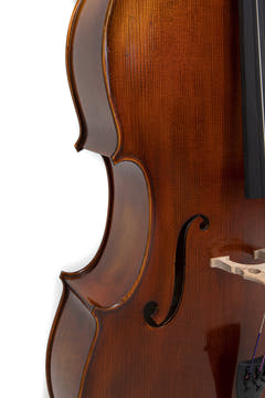 GEWA Cello Allegro Antique - 4/4 (Configurado con cordal de afinación fina Wittner incl. bag, arco de Massaranduba, cuerdas Larsen Aurora)