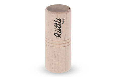 GEWA BSX shaker grande individual de haya con tapa de nogal