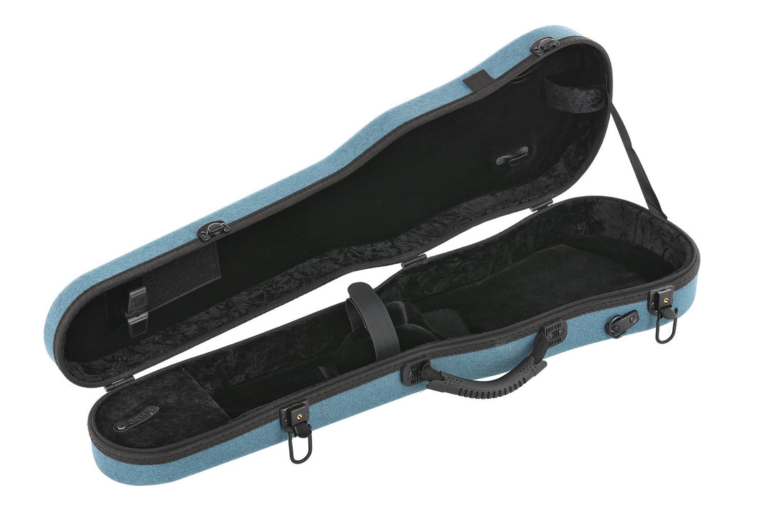 GEWA Form estuche de violín moldeado BIO A - azul