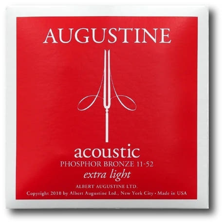 Cuerdas de guitarra western Augustine Acoustic Phosphor Bronze, Extra-Light 11-52