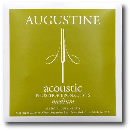 Augustine Acoustic Phosphor Bronze cuerdas de guitarra western, Medium 13-56