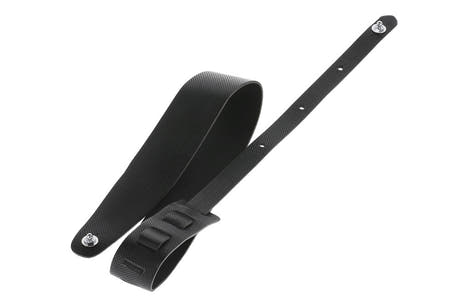 GEWA Premium Plain 70 correa de guitarra con Security Locks, negra, perforada
