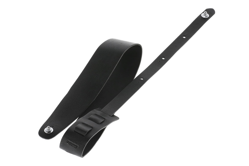 GEWA Premium Plain 70 correa de guitarra con Security Locks, negra, perforada