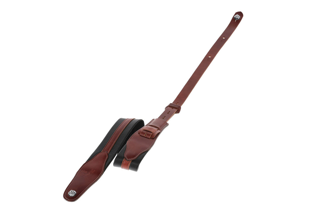 GEWA correas para guitarras Prestige 65 acolchadas Security Locks - black croc/brown