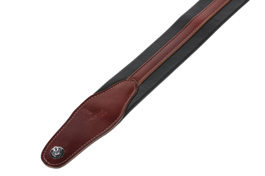 GEWA correas para guitarras Prestige 65 acolchadas Security Locks - black croc/brown