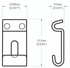 Partsland Selletas para modelos Stratocaster - 11 mm de ancho, níquel