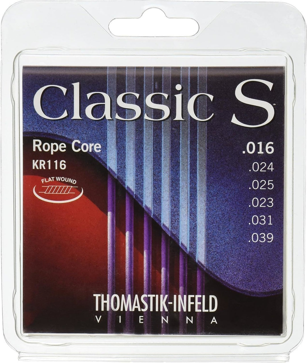 Thomastik-Infeld cuerdas para guitarras clásicas Classic S núcleo de cuerda - Juego (KR116)