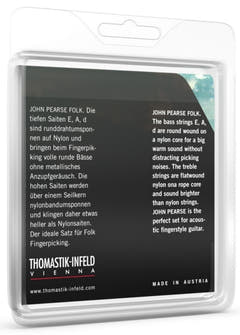 Cuerdas Thomastik-Infeld para guitarras clásicas John Pearse Folk Series Light - Juego (PJ116)